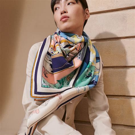 hermes locomotion shawl|Scarves ..Hermès Spring/Summer 2024 Scarves.